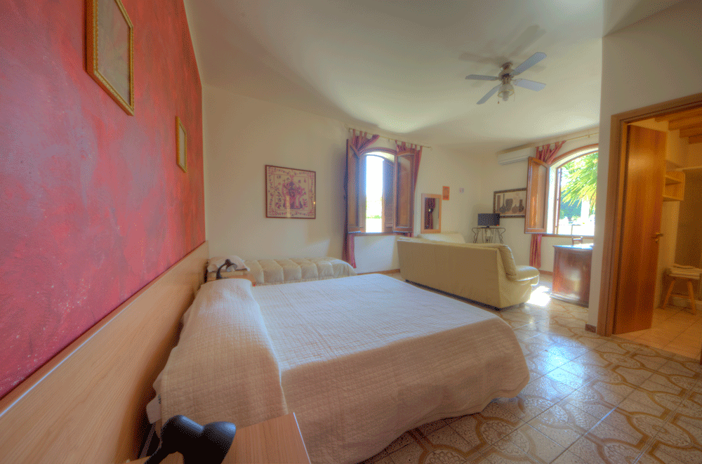 Gli interni del bed and breakfast